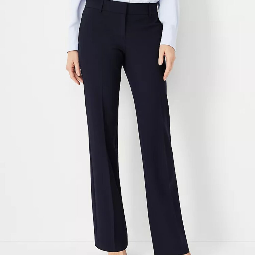 Ann Taylor the Tall Mid Rise Pants Navy Blue NWT